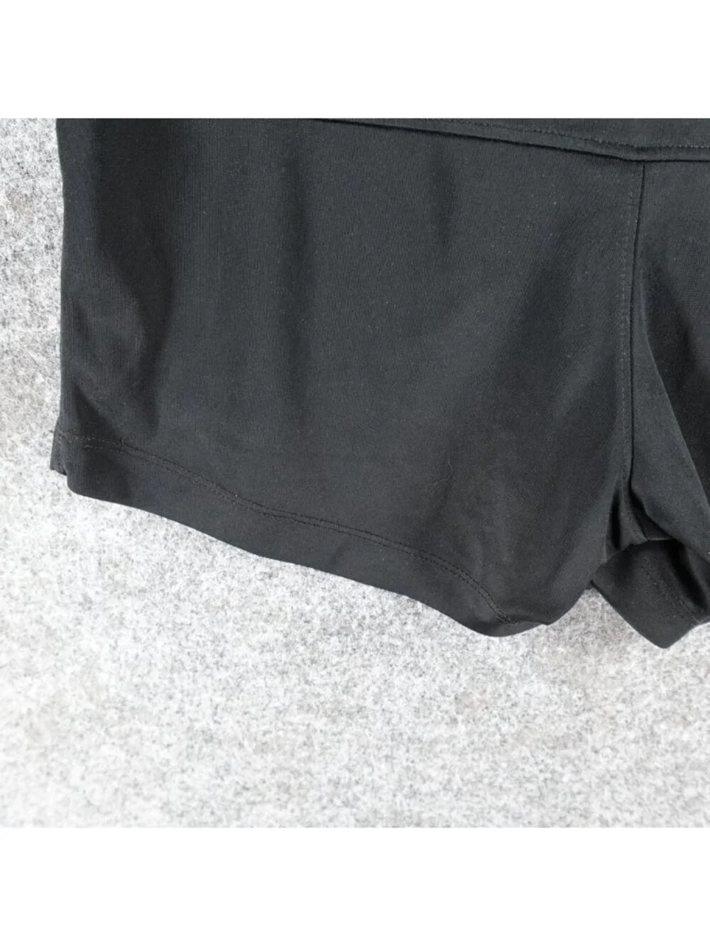 Nike Dri-Fit Athletic Running Shorts‎ Womens S Black Neon Waistband Gym Training